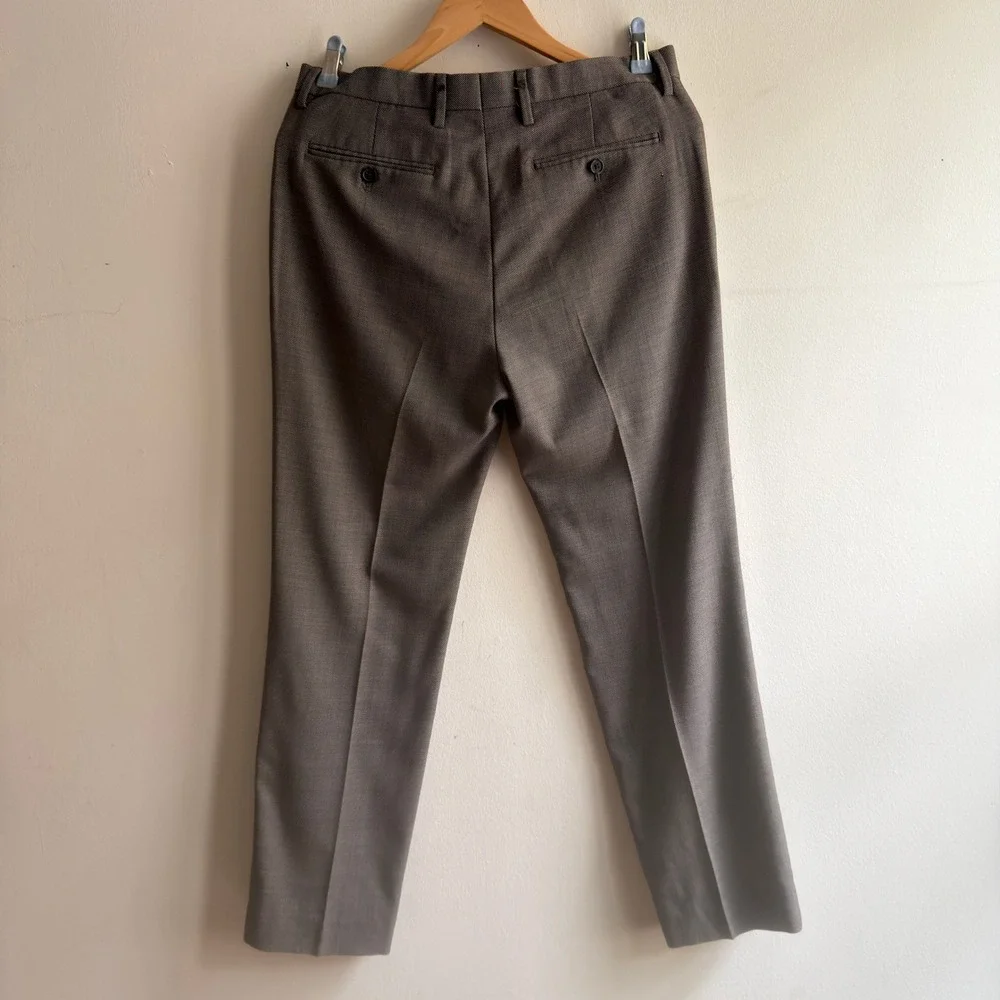 Banana Republic Tailored Slim Fit Wool Dress Pants Grey 31x30